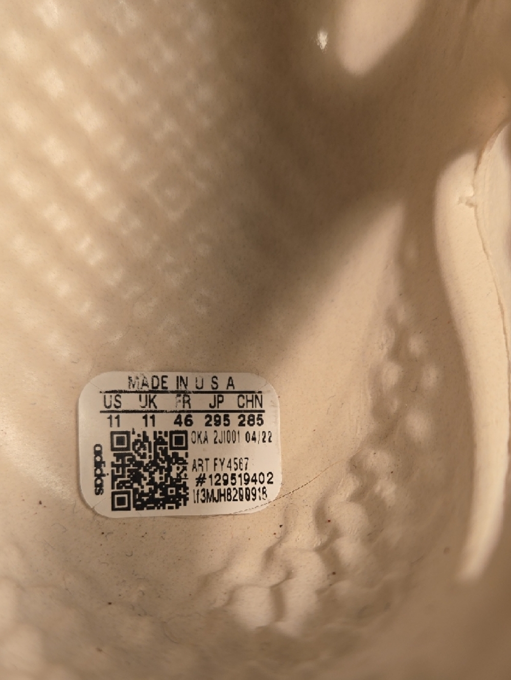 Adidas Cream Slip-On Foam RNNR - Picture 4 of 13